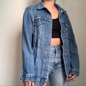 Blue Denim Oversized Jean Jacket
